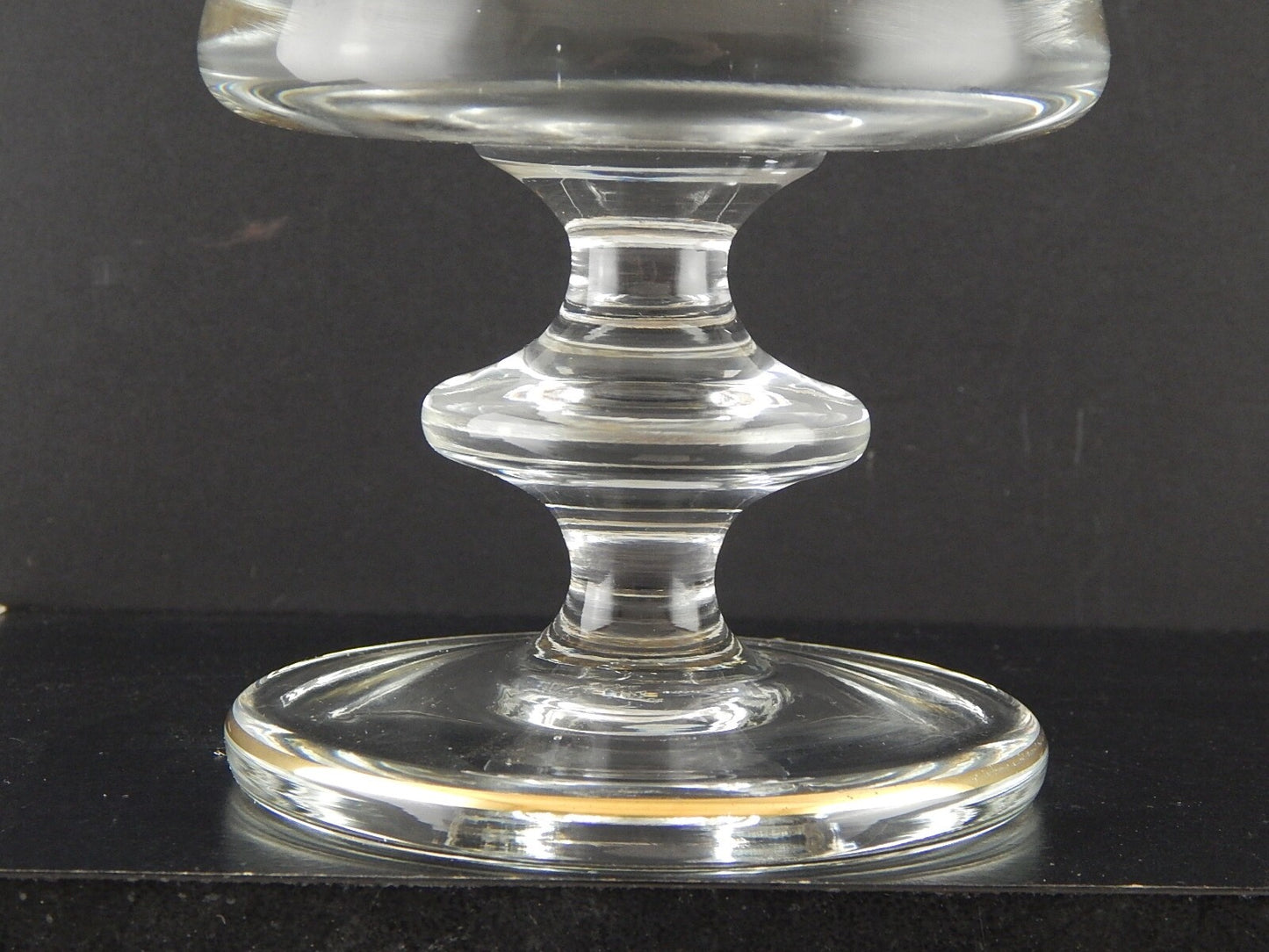 PREZIOSO GRANDE BICCHIERE COPPA VETRO SOFFIATO MURANO DECORO VENEZIANO ORO