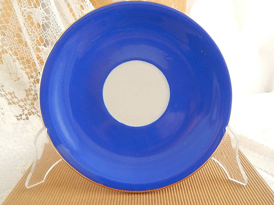 ANTICO PIATTO TERRAGLIA FORTE CERAMICA MAIOLICA BLU BIANCO ITALIA COUNTRY CHIC