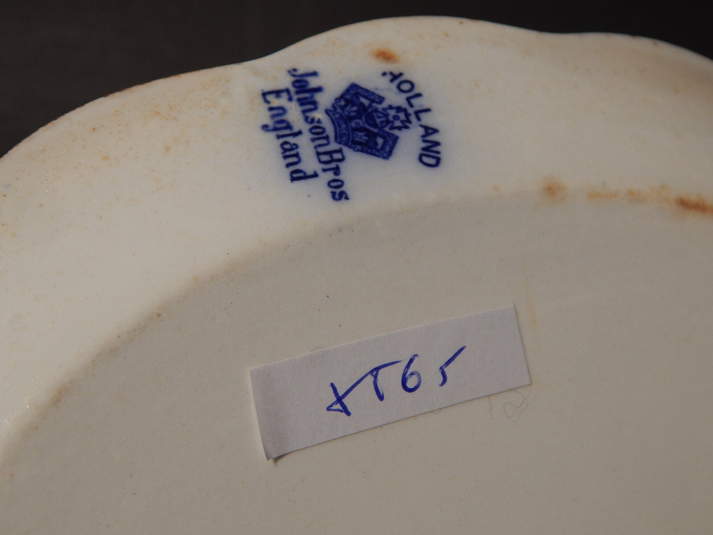 ANTICO RARO JOHNSON BROS DISEGNO HOLLAND VASSOIO RAVIERA SEMI-PORCELLANA