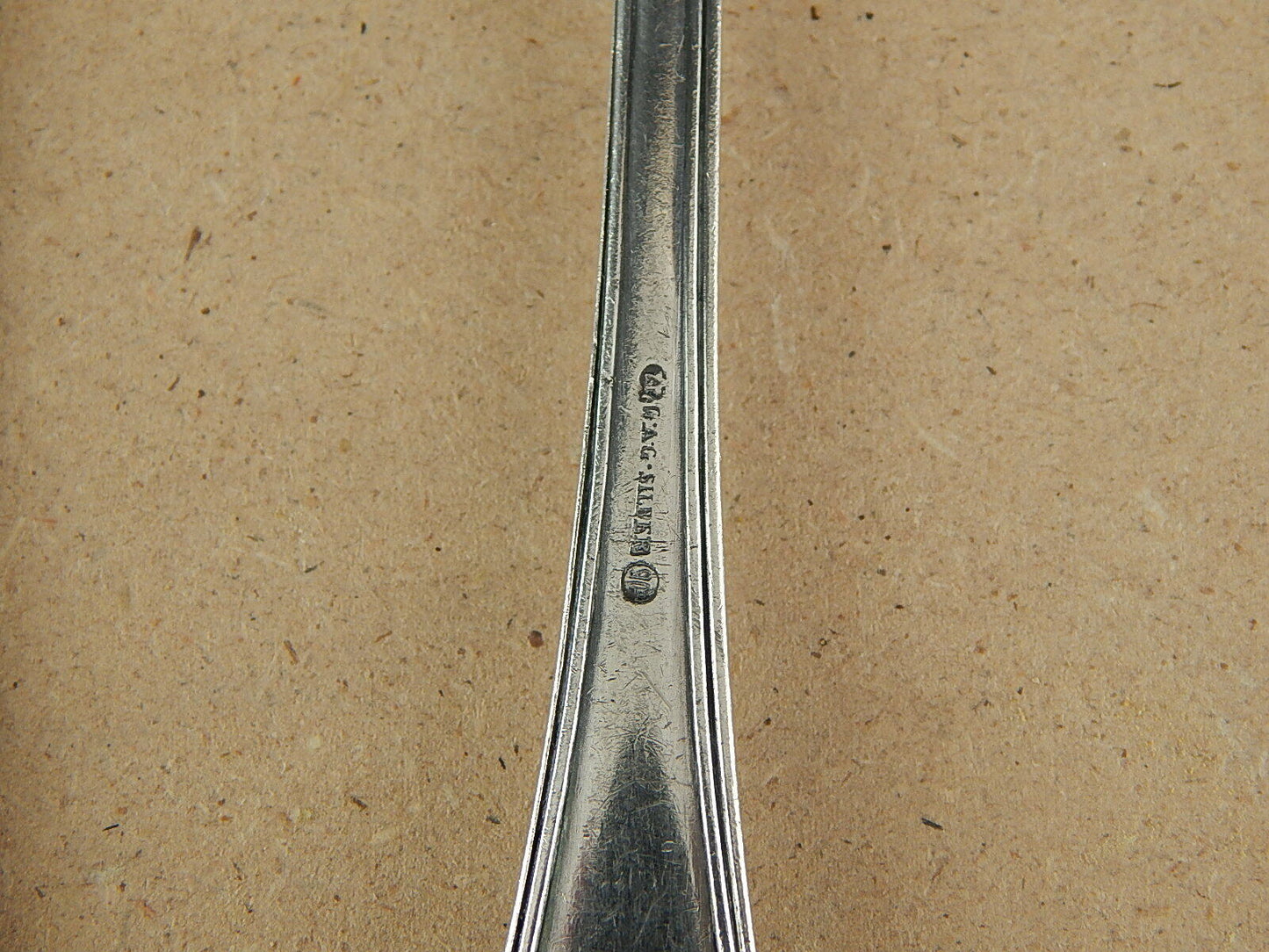 ANTICHE PREZIOSE 4 POSATE ALPACCA ARGENTATE CESELLATE LIBERTY GAG SILVER