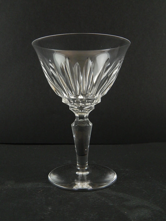 ANTICO BICCHIERE CALICE VINO ROSSO CRISTALLO MOLATO CRISTALLERIA SAINT LOUIS