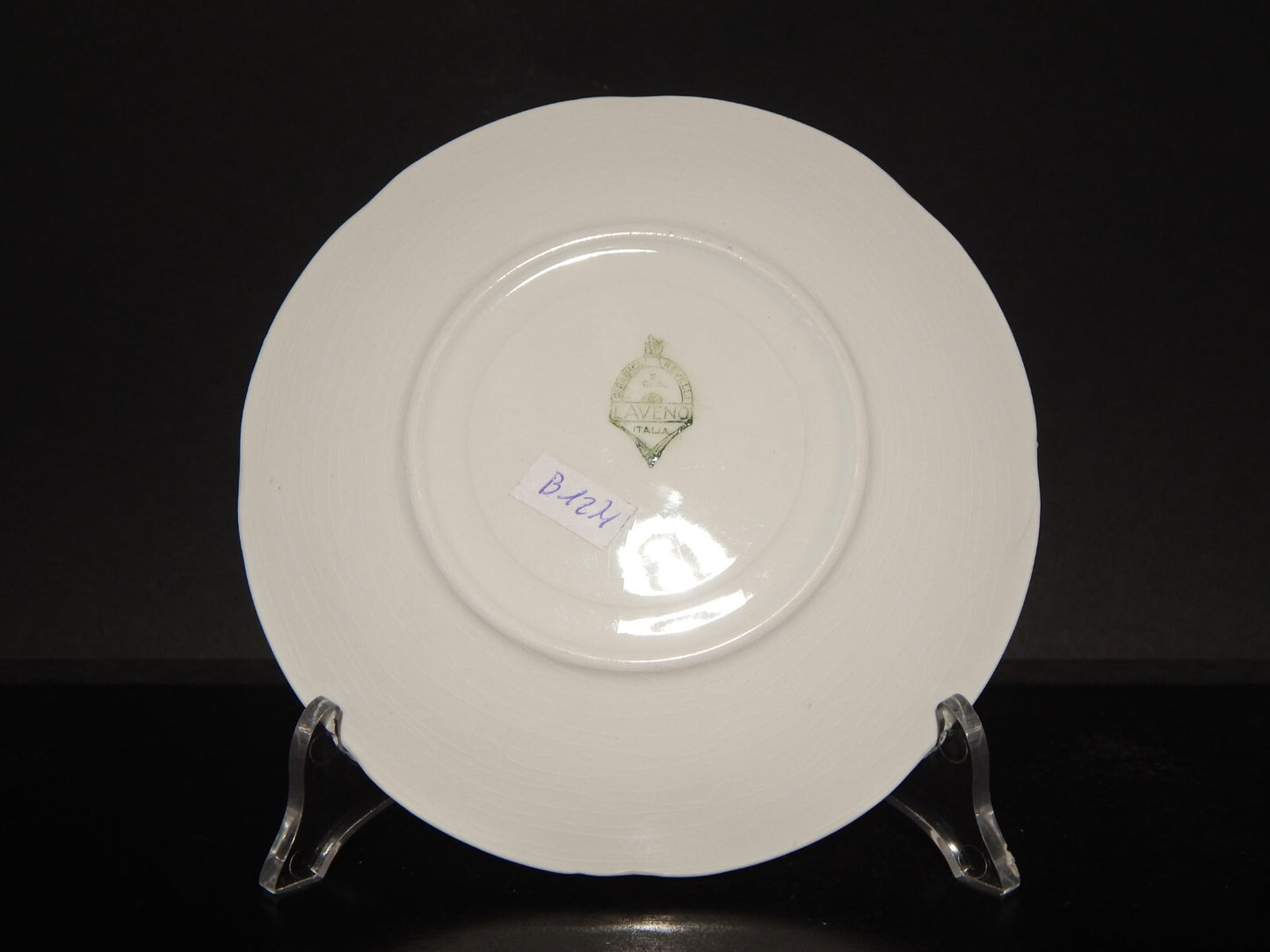 ANTICO ART DECO TAZZA DA TE' CERAMICA PROFILI ORO REVELLI LAVENO #1271