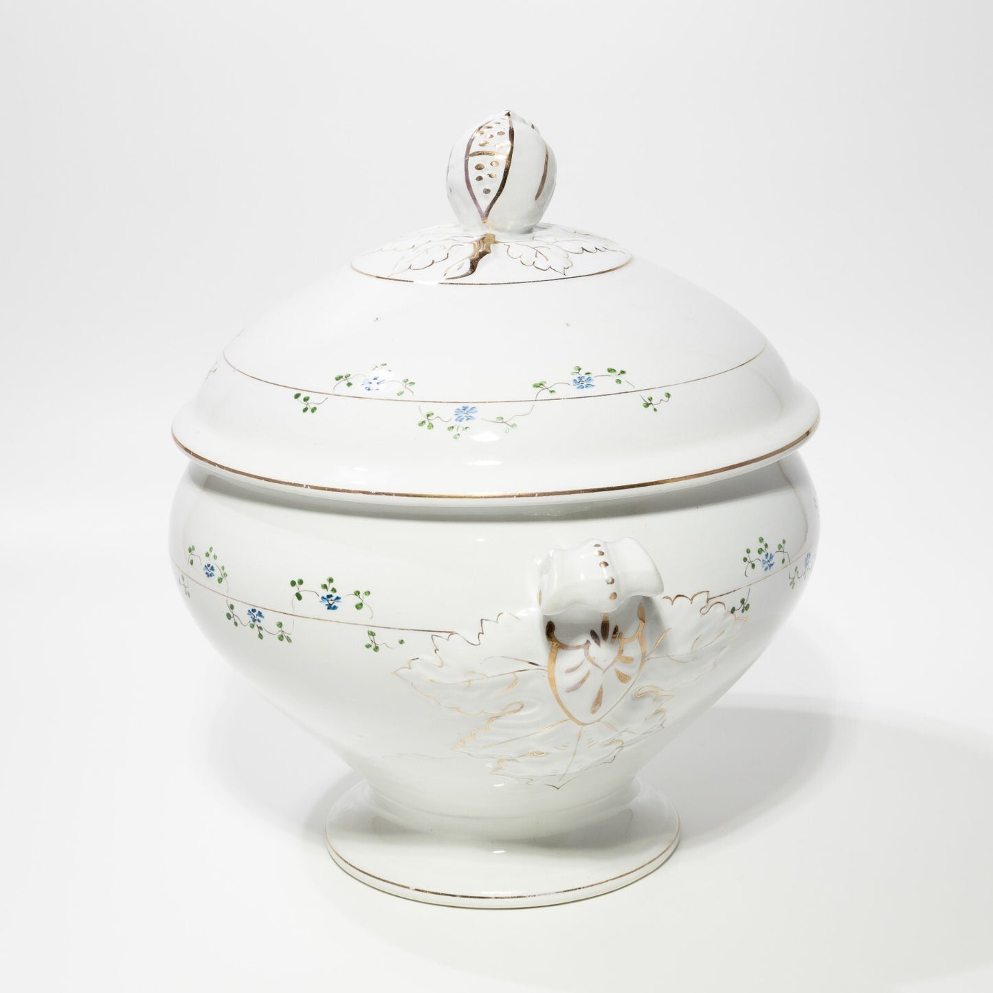 ANTICA ZUPPIERA CENTROTAVOLA LIBERTY CERAMICA ITALIANA LAVENO VERBANUM STONE