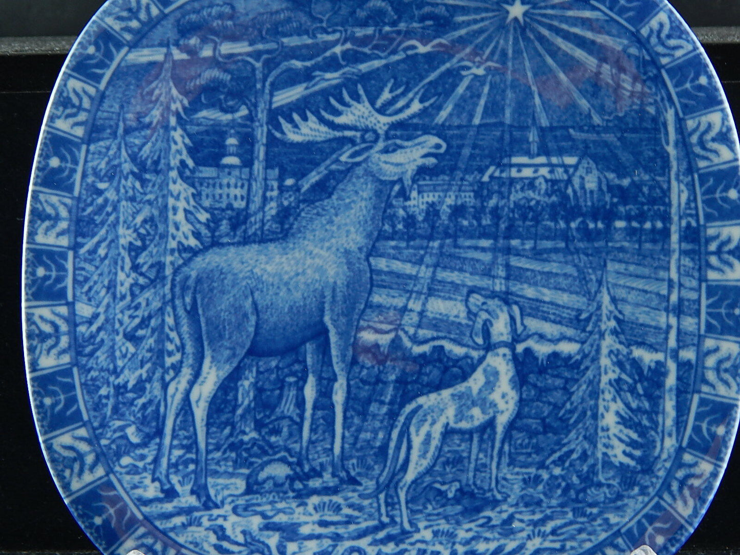 RORSTRAND PIATTO PORCELLANA NATALE 1974 PORCELAIN CHRISTMAS PLATE COLLEZIONE NEW