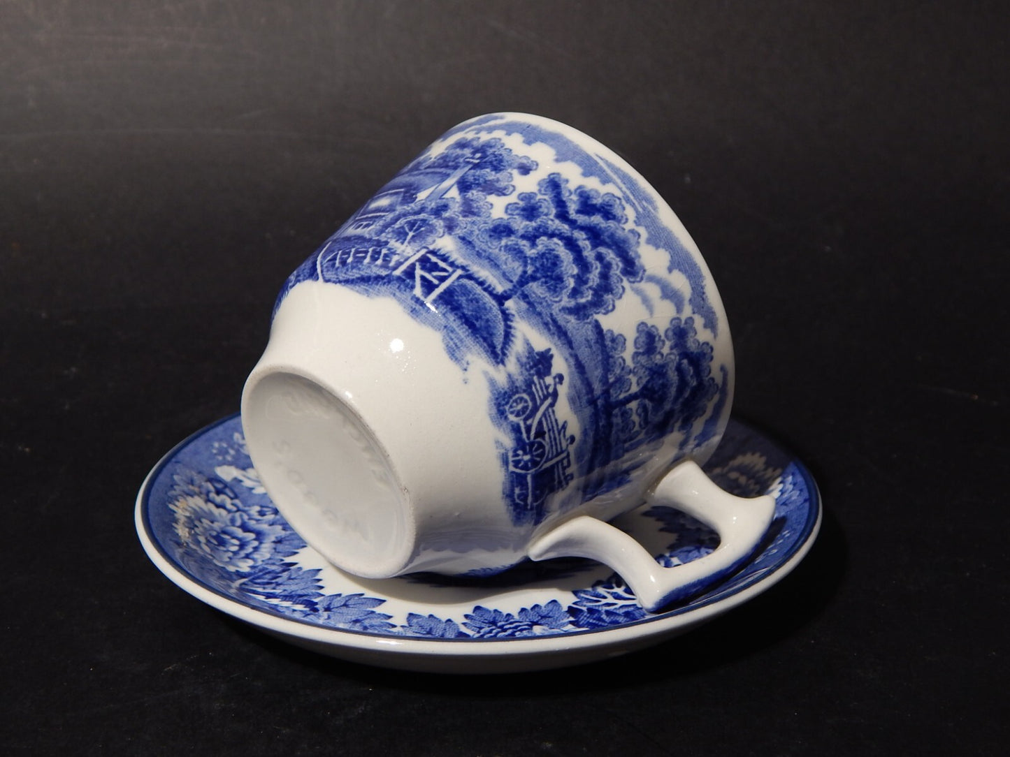 ANTICA TAZZA CERAMICA POTTERY ENOCH WOOD&SONS DECORO ENGLISH SCENERY X563