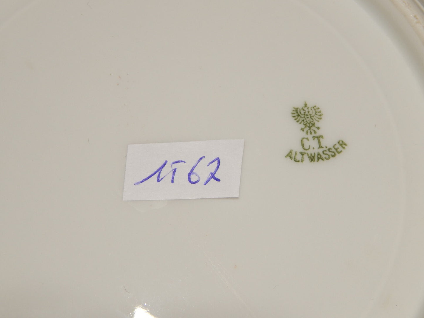 ANTICA PORCELLANA SERVIZIO 6 PIATTI DESSERT IMPERO C. TIELSCH ALTWASSER FINE 800