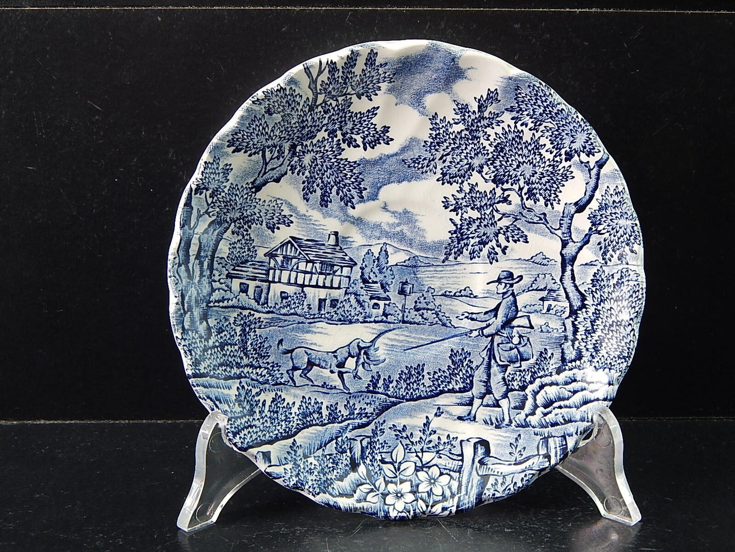 VINTAGE CERAMICA TAZZA TE' THE HUNTER MYOTT POTTERY ENGLAND IL CACCIATORE #2118