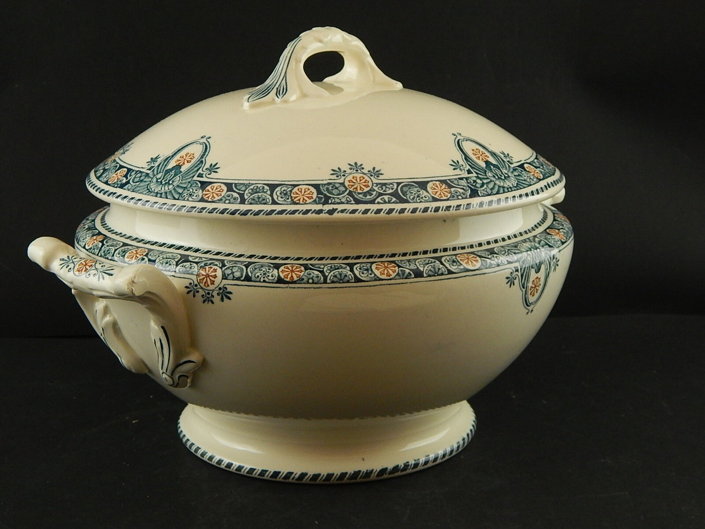 ANTICO RARO SERVIZIO PIATTI TAVOLA LIBERTY CERAMICA LONGWY MODELLO LONDRES