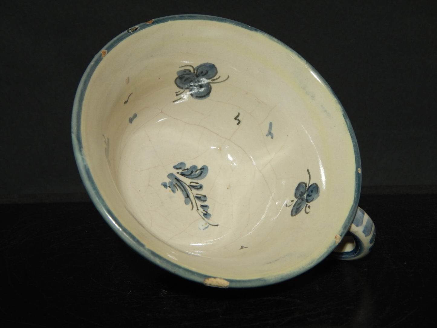 ANTICA TAZZA CERAMICA ALBISOLA ALBA DOCILIA FATTA DIPINTA A MANO PRIMO 900 #1745