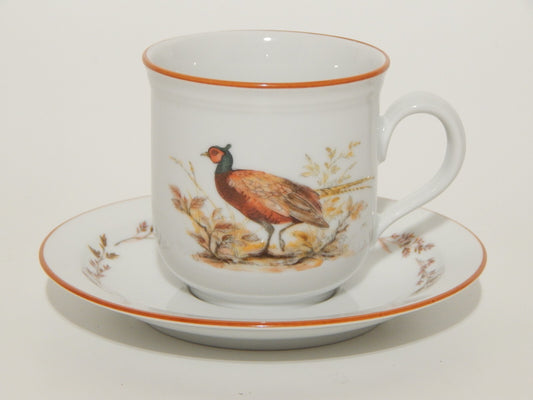 VINTAGE TAZZA TE' CAFFE' PORCELLANA SELTMANN WEIDEN IMERCO MADS STAGE FAGIANO