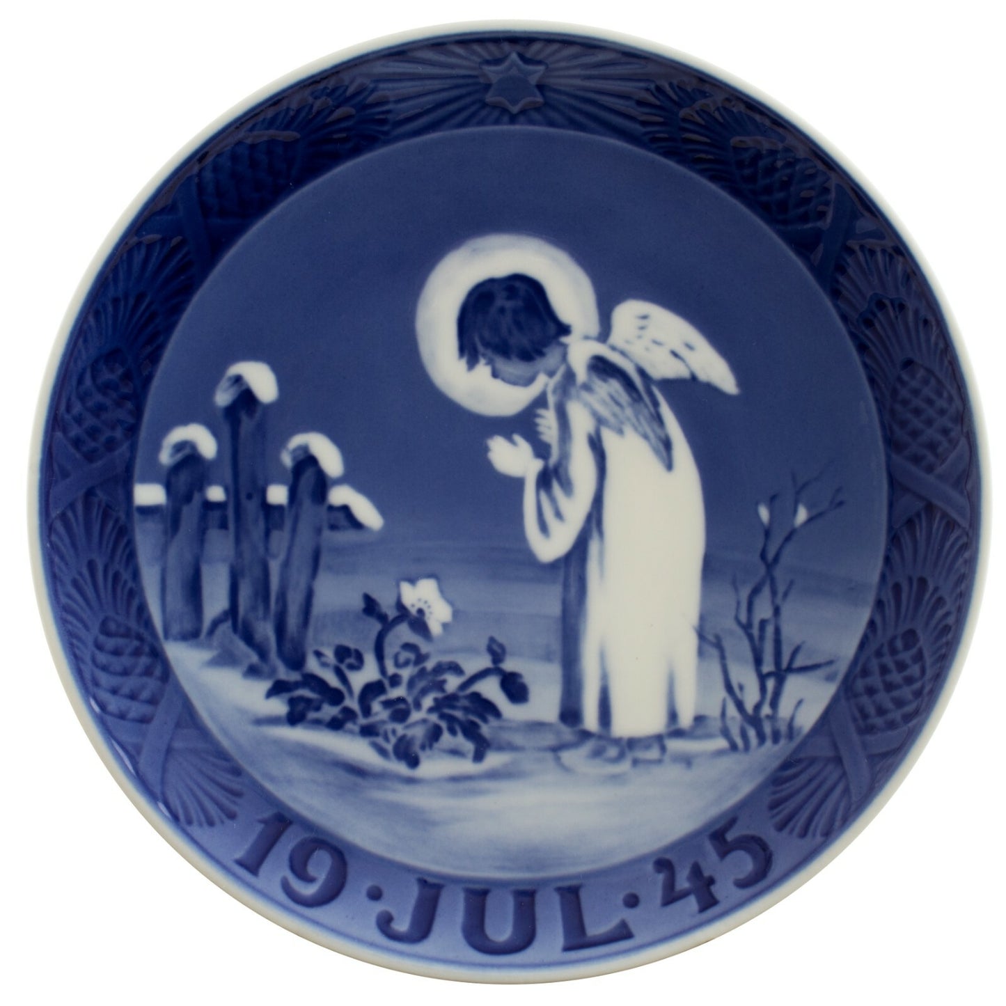 PIATTO DI NATALE ROYAL COPENHAGEN DAL 1909 AL 1959 PORCELLANA ORIGINALE PERFETTO