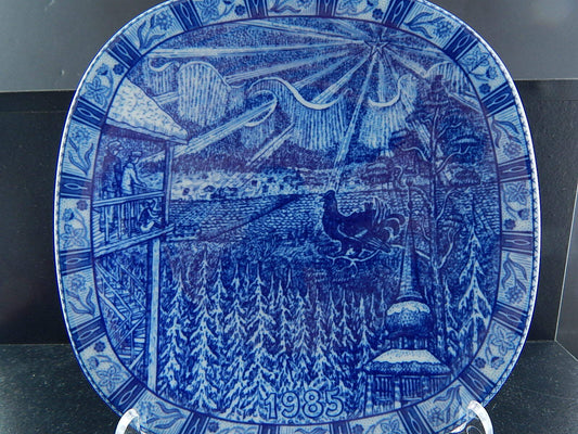 RORSTRAND PIATTO PORCELLANA NATALE 1985 PORCELAIN CHRISTMAS PLATE COLLEZIONE NEW