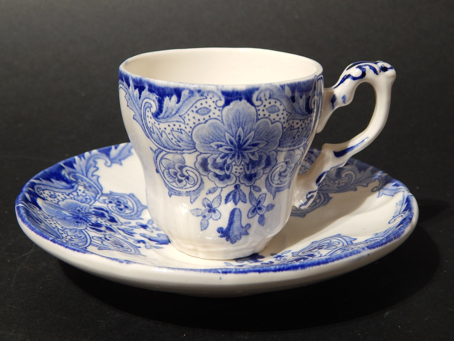 ART NOUVEAU ANTICA TAZZA CAFFE' CERAMICA BOCH FRERES LA LOUVRIERE DORDRECHT