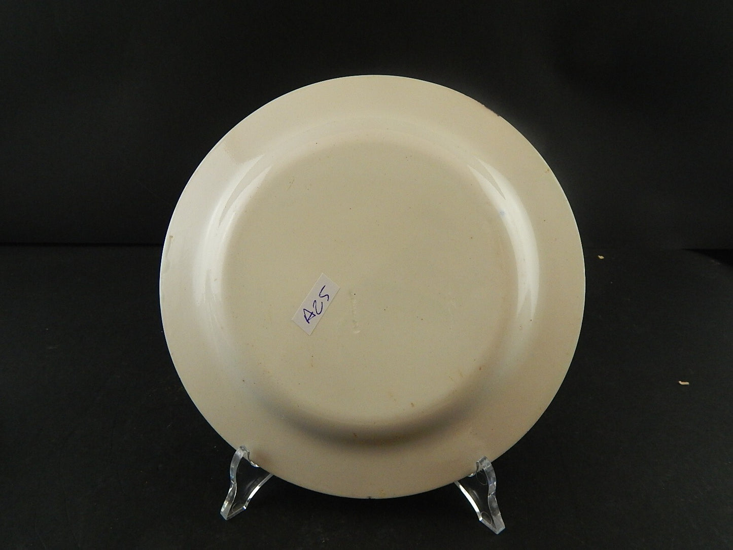 ANTICO PIATTO SEMI PORCELLANA RICHARD MILANO DECORO FERRARA META' 800 #A25