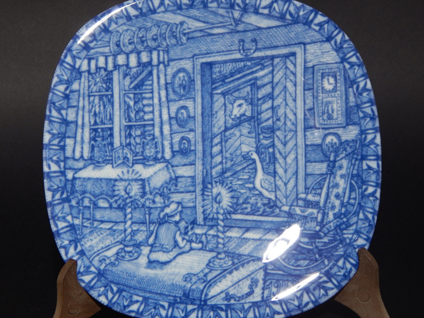 RORSTRAND PIATTO PORCELLANA NATALE 1973 PORCELAIN CHRISTMAS PLATE COLLEZIONE