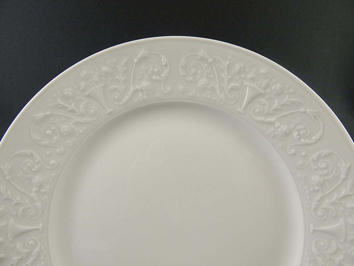 SERVIZIO 18 PIATTI LIMOGES RAYNAUD WASHINGTON PORCELLANA BIANCA DECORO ARABESCHI