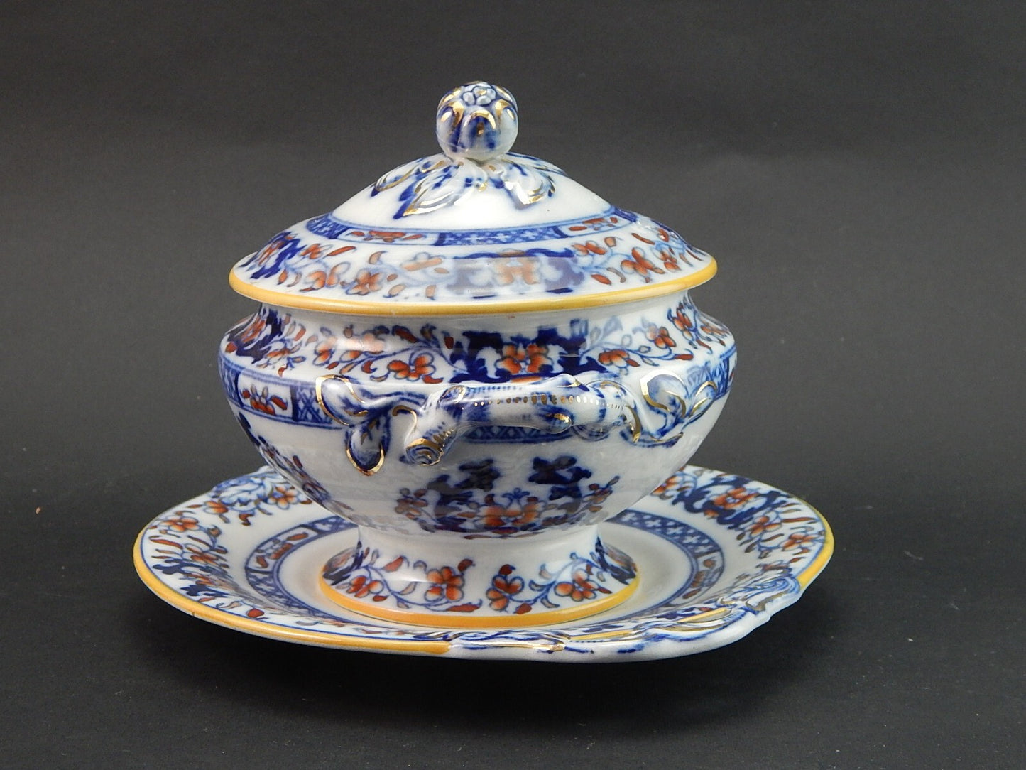 ANTICA RARA ZUPPIERA EGOISTE PUERPERA CENTROTAVOLA CERAMICA INGLESE MINTON 1860