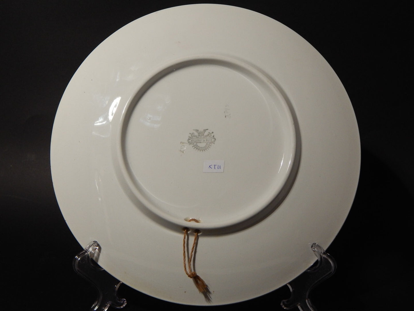 ANTICO RARISSIMO PIATTO PARETE DECORATIVO PORCELLANA VILLEROY&BOCH MARINA