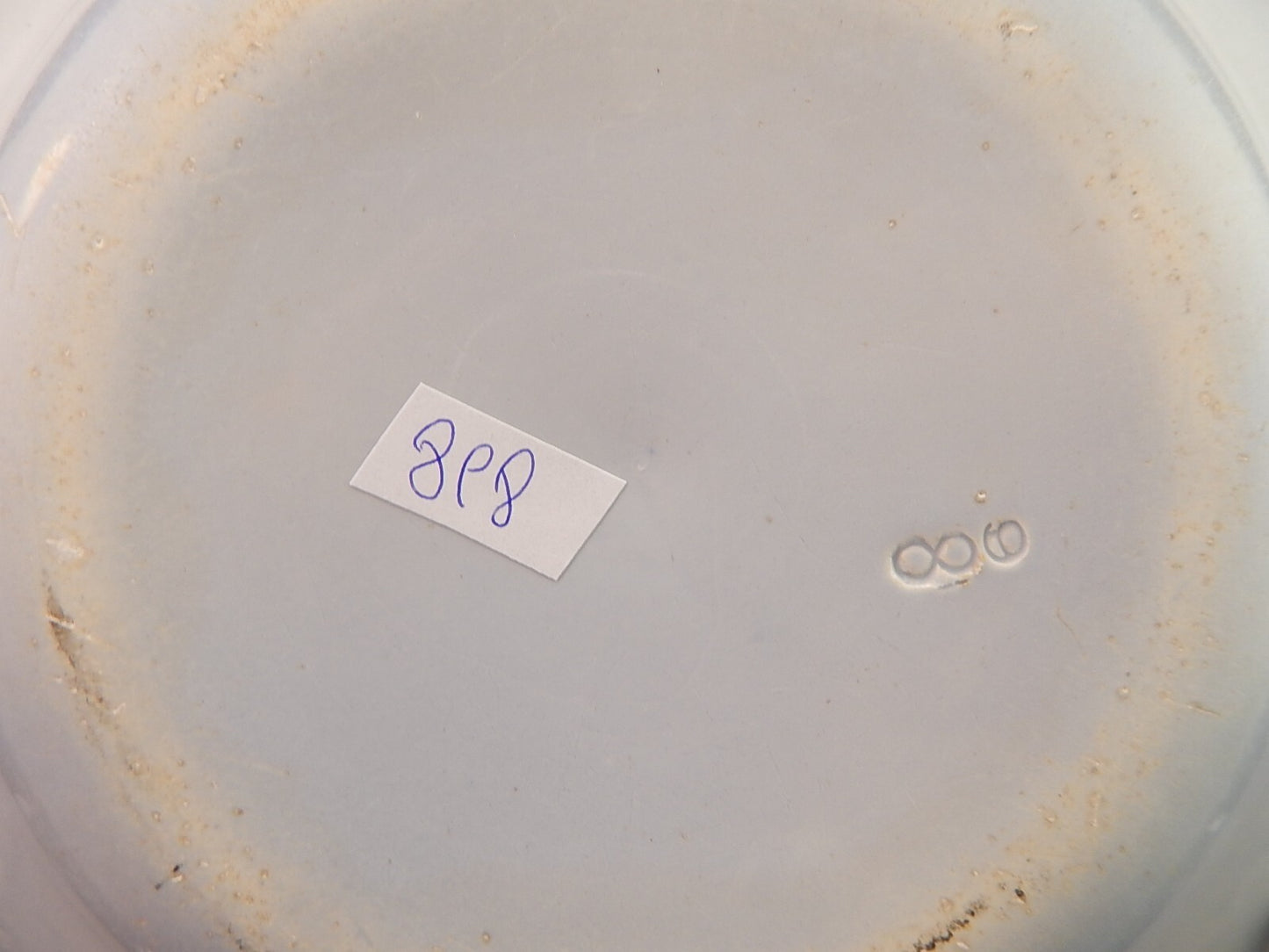 ANTICO PIATTO FONDO NINFEE BLU CERAMICA RICHARD MILANO FINE 800 WATER NYMPH A898