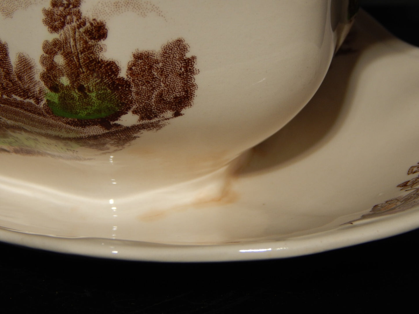 ANTICA SALSIERA PORCELLANA JOHNSON BROS ROYAL HOMES OF BRITAIN YORK COTTAGE