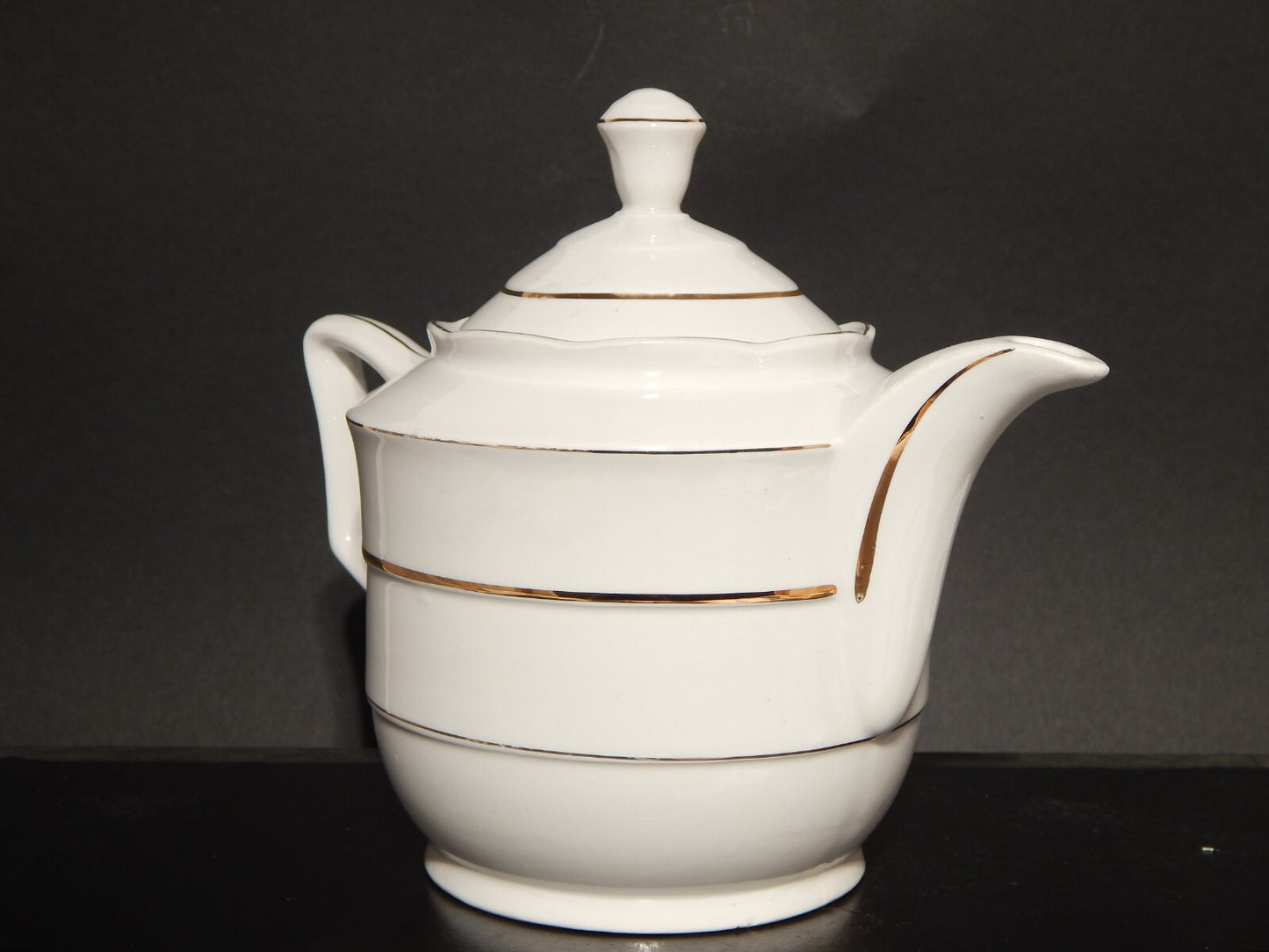 ANTICO ART DECO SET DA TE' TEIERA LATTIERA ZUCCHERIERA CERAMICA REVELLI LAVENO