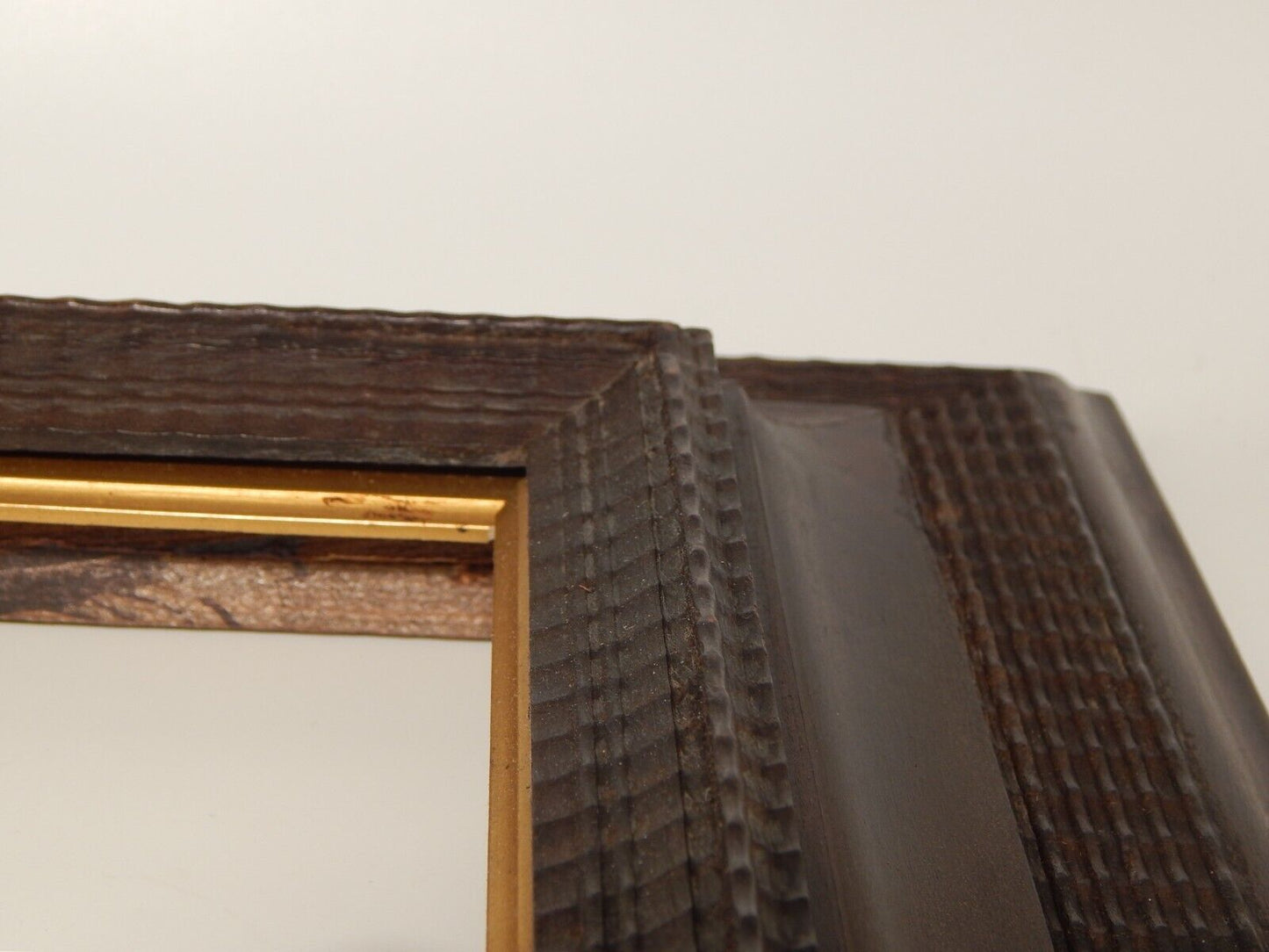 ARREDAMENTO ANTICA IMPORTANTE CORNICE IN LEGNO GHIOSCE' PERIODO ART DECO