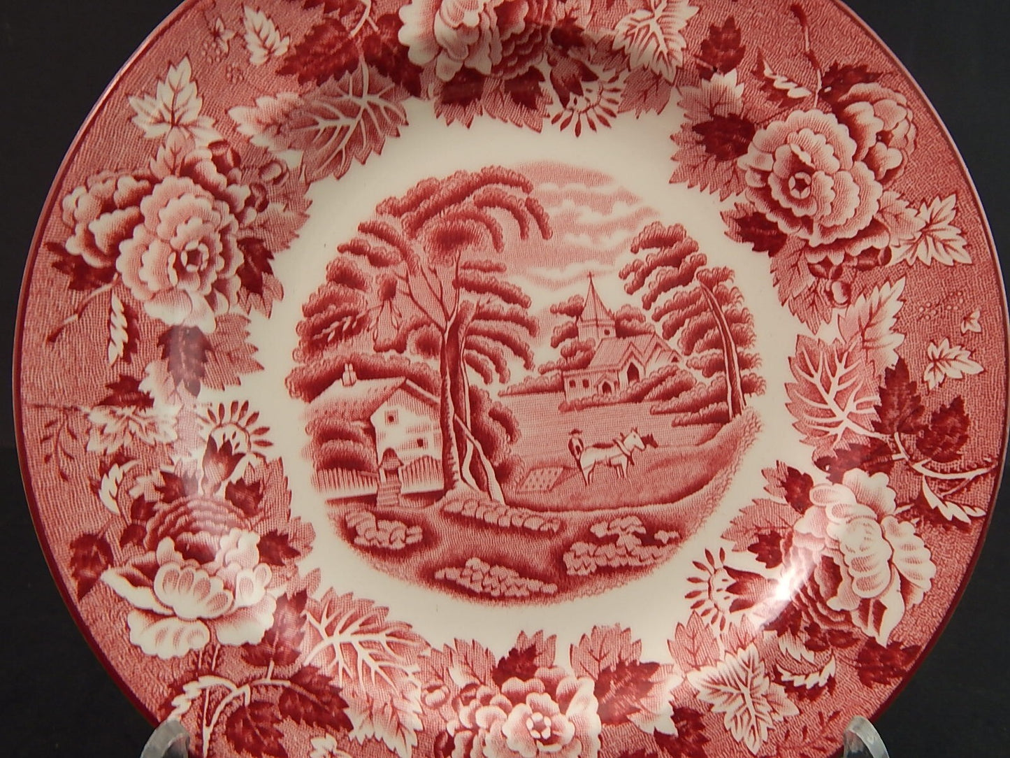 VINTAGE CERAMICA ENOCH WOOD'S ENGLISH SCENERY PIATTO DOCE CM 17