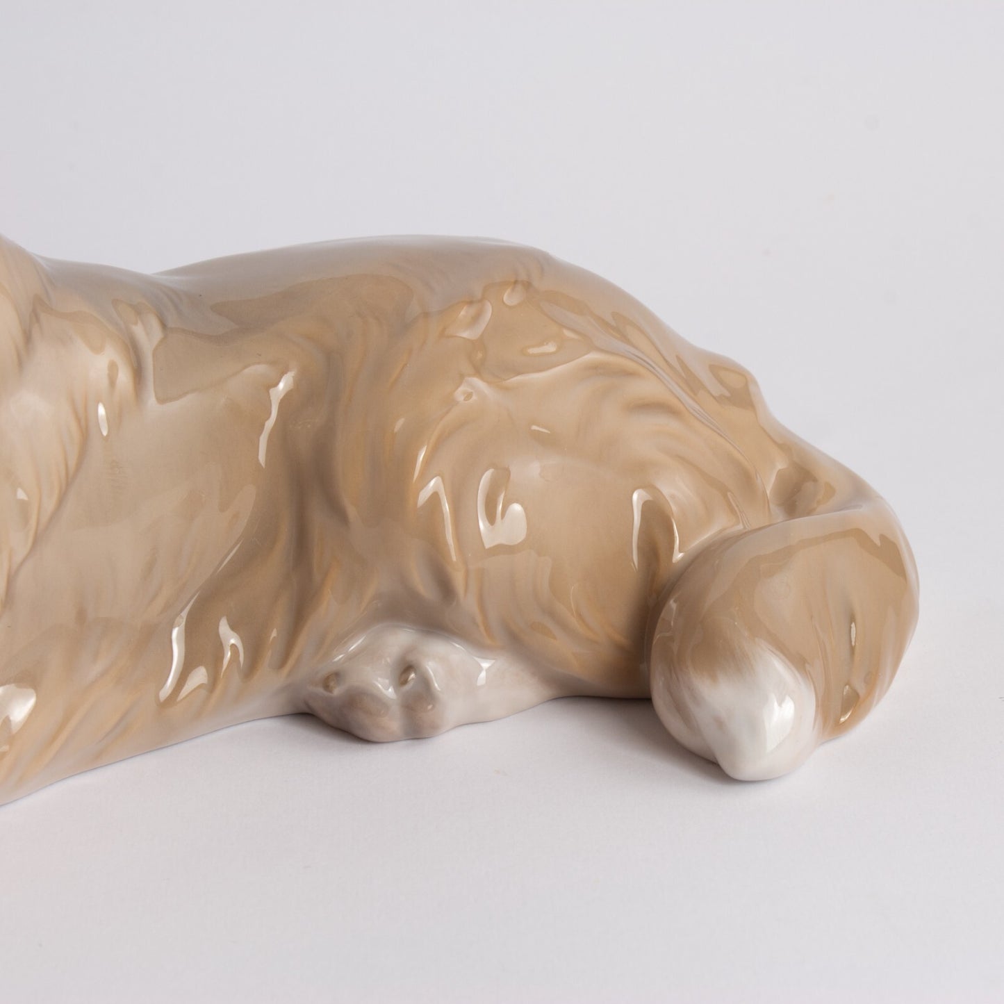 STATUINA GRANDE PORCELLANA ROYAL COPENHAGEN "Collie" 1701 ORIGINALE HANDMADE