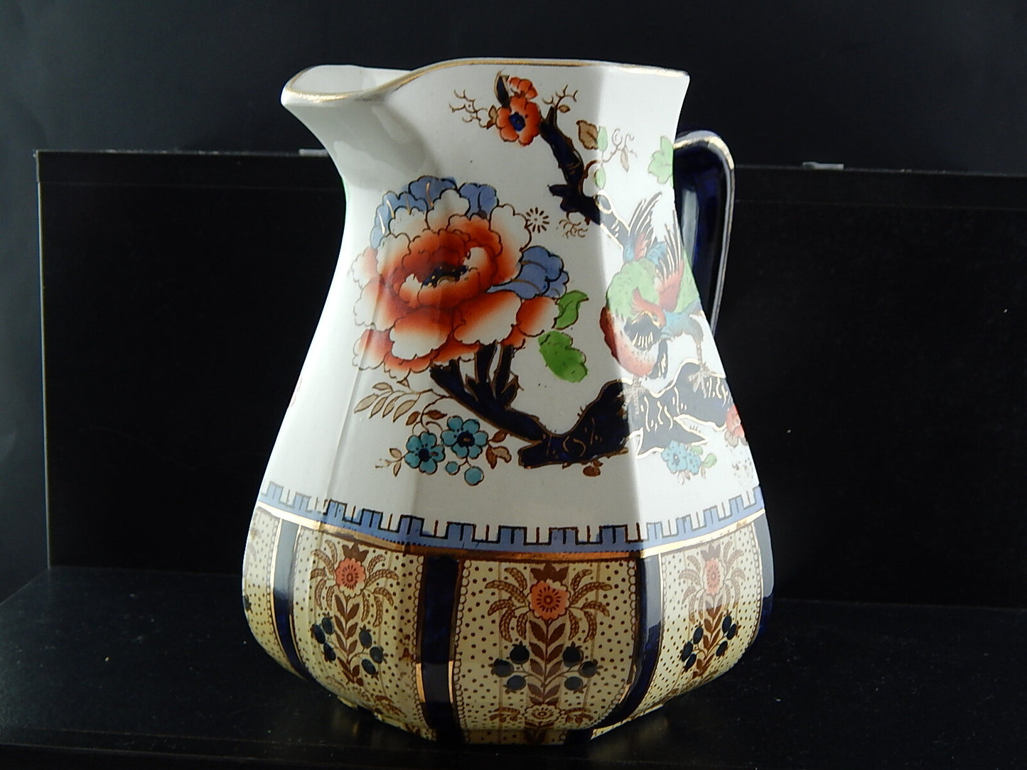 ANTICA PREZIOSA CARAFFA CERAMICA DIPINTA MANO LOSOL WARE KEELING & CO SHANGHAI