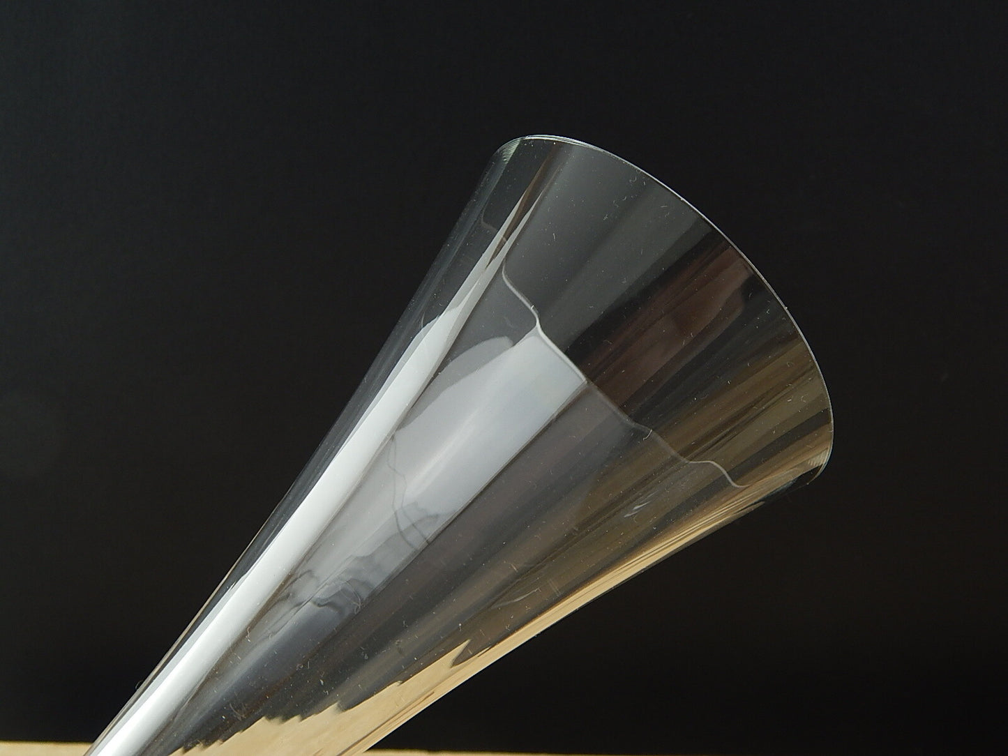 ART DECO ELEGANTE PREZIOSA COPPIA CALICI FLUTE CRISTALLO ROGASKA MODELLO LUNA