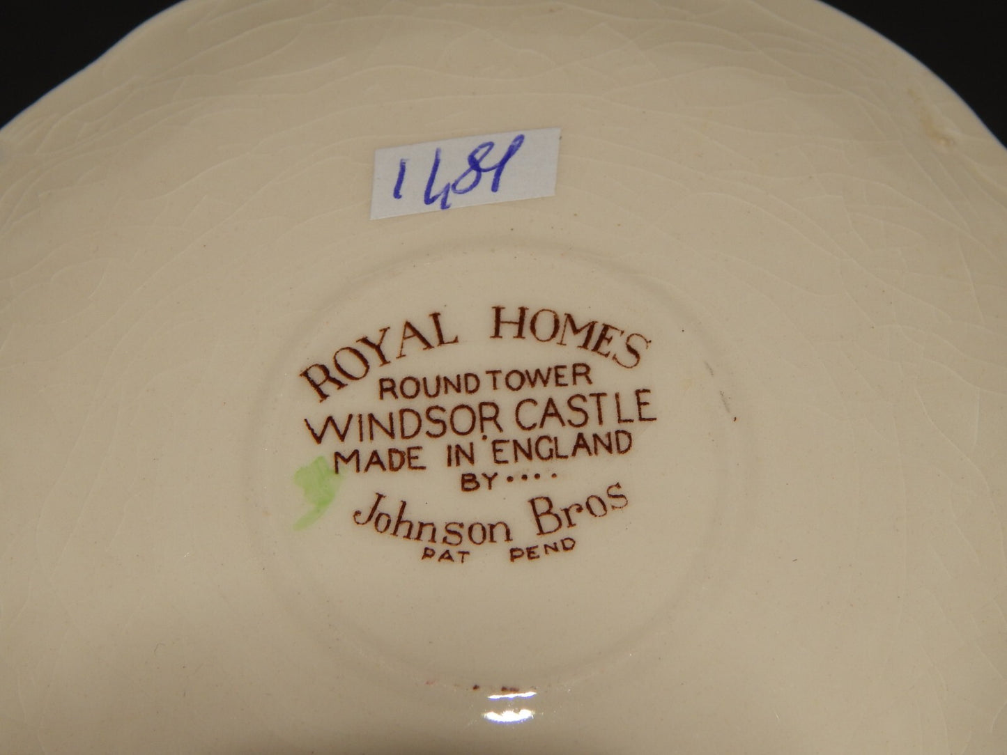 RETRO' TAZZINA CAFFE' PORCELLANA JOHNSON BROS ROYAL HOMES OF BRITAIN DIFETTI