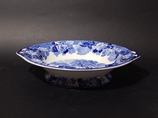 RETRO ENOCH WOOD'S ENGLISH SCENERY ALZATA FRUTTIERA CENTROTAVOLA SEMI PORCELLANA