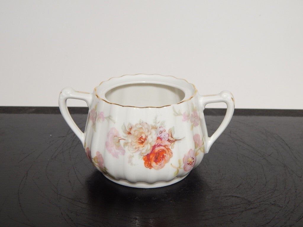 ANTICO SERVIZIO CAFFÈ PORCELLANA BIANCA DECORO FLOREALE BAVARIA SELTMANN WEIDEN