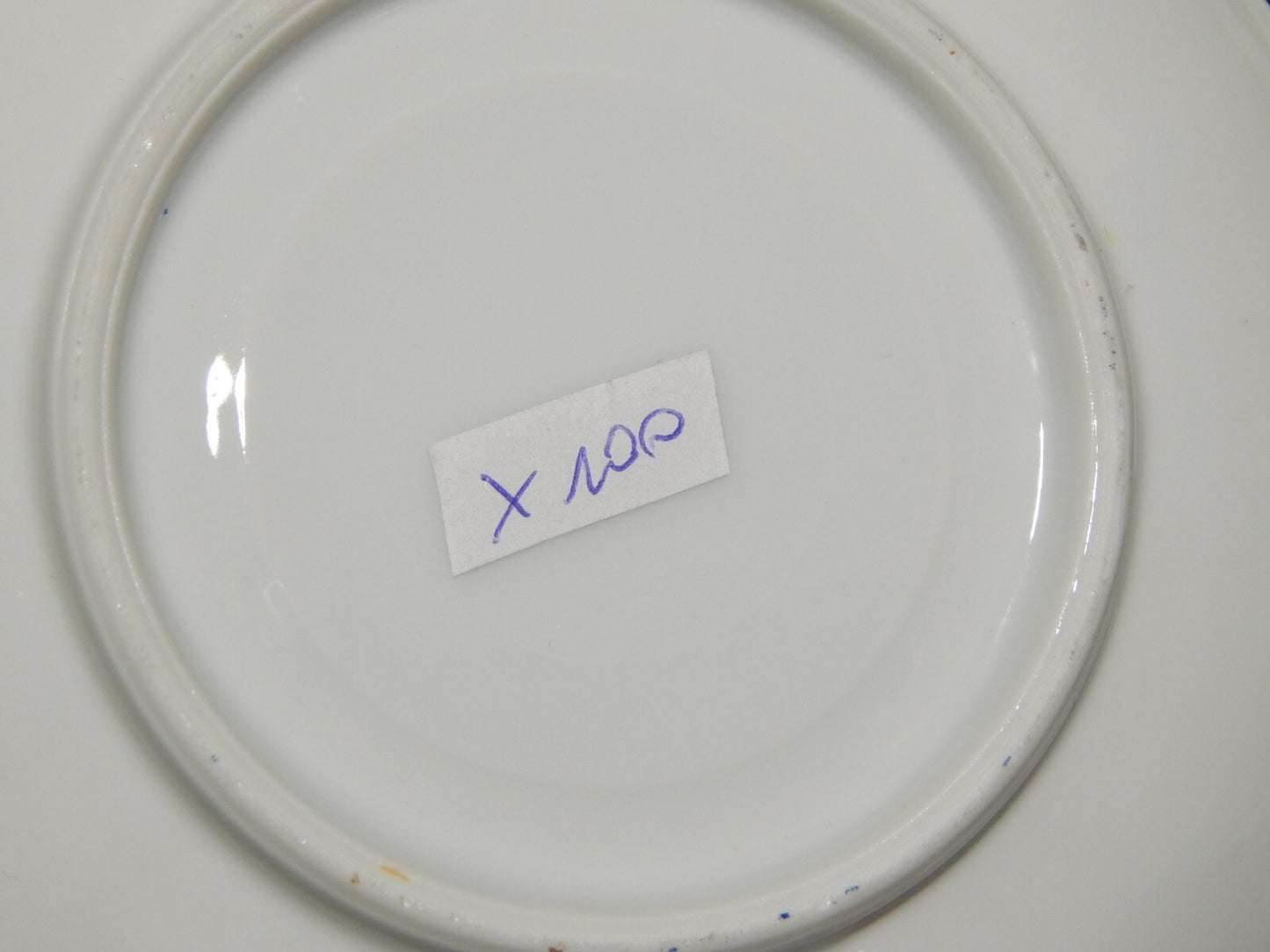 ANTICHI 4 PIATTINI SOTTO TAZZA PORCELLANA DISEGNO BLU CHINA BAVARIA