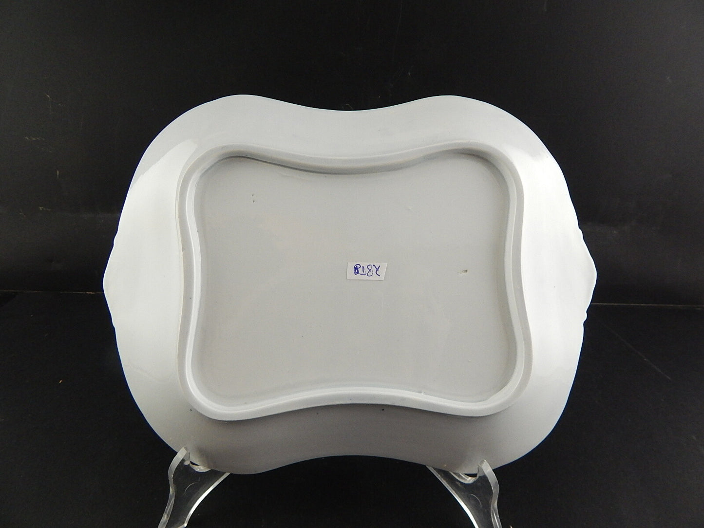 ANTICO VASSOIO CERAMICA SARREGUEMINES SENZA MARCHIO ART NOUVEAU MORE DI ROVO #