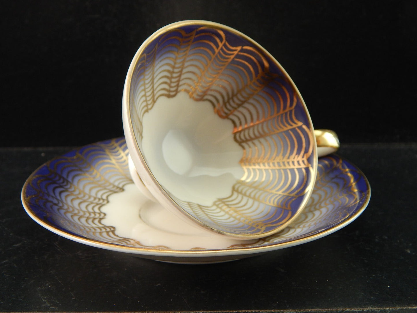 ANTICA ART DECO' TAZZINA CAFFE' PORCELLANA VOHENSTRAUSS BAVARIA JOHANN SELTMANN