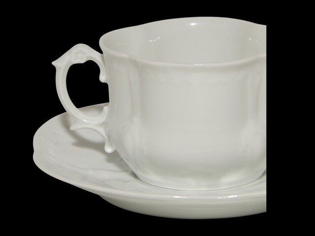 ANTICA PRIMA META' 900 TAZZA DA TE' PORCELLANA BIANCA LIMOGES GIRAUD