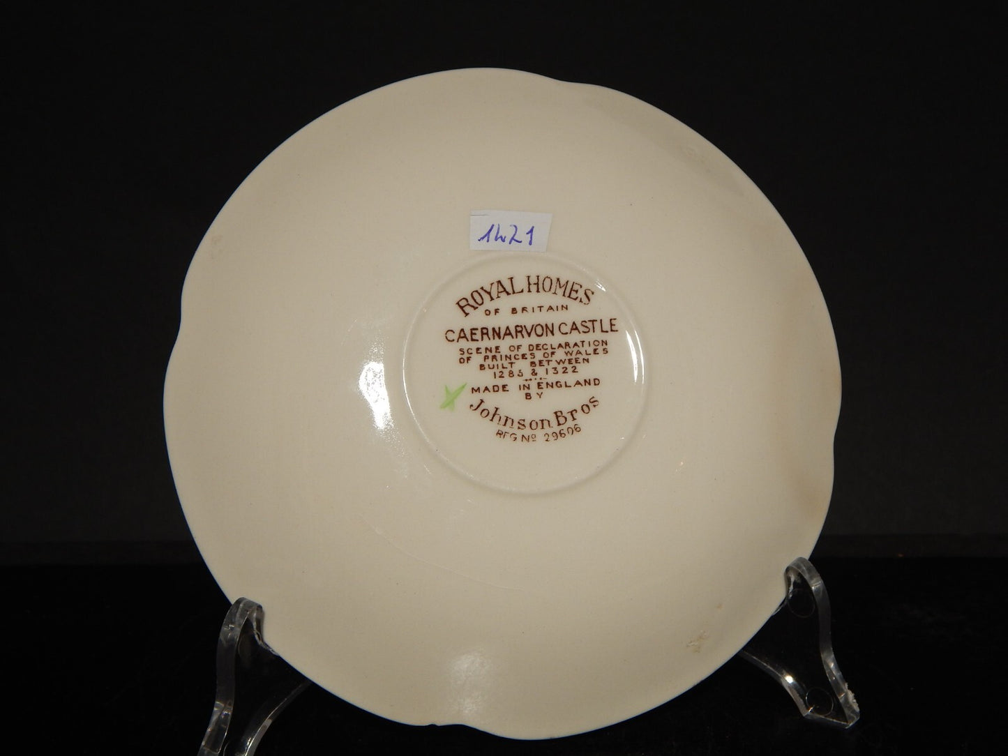 ANTICA TAZZA TE' PORCELLANA JOHNSON BROS ROYAL HOMES OF BRITAIN CAERNARVON