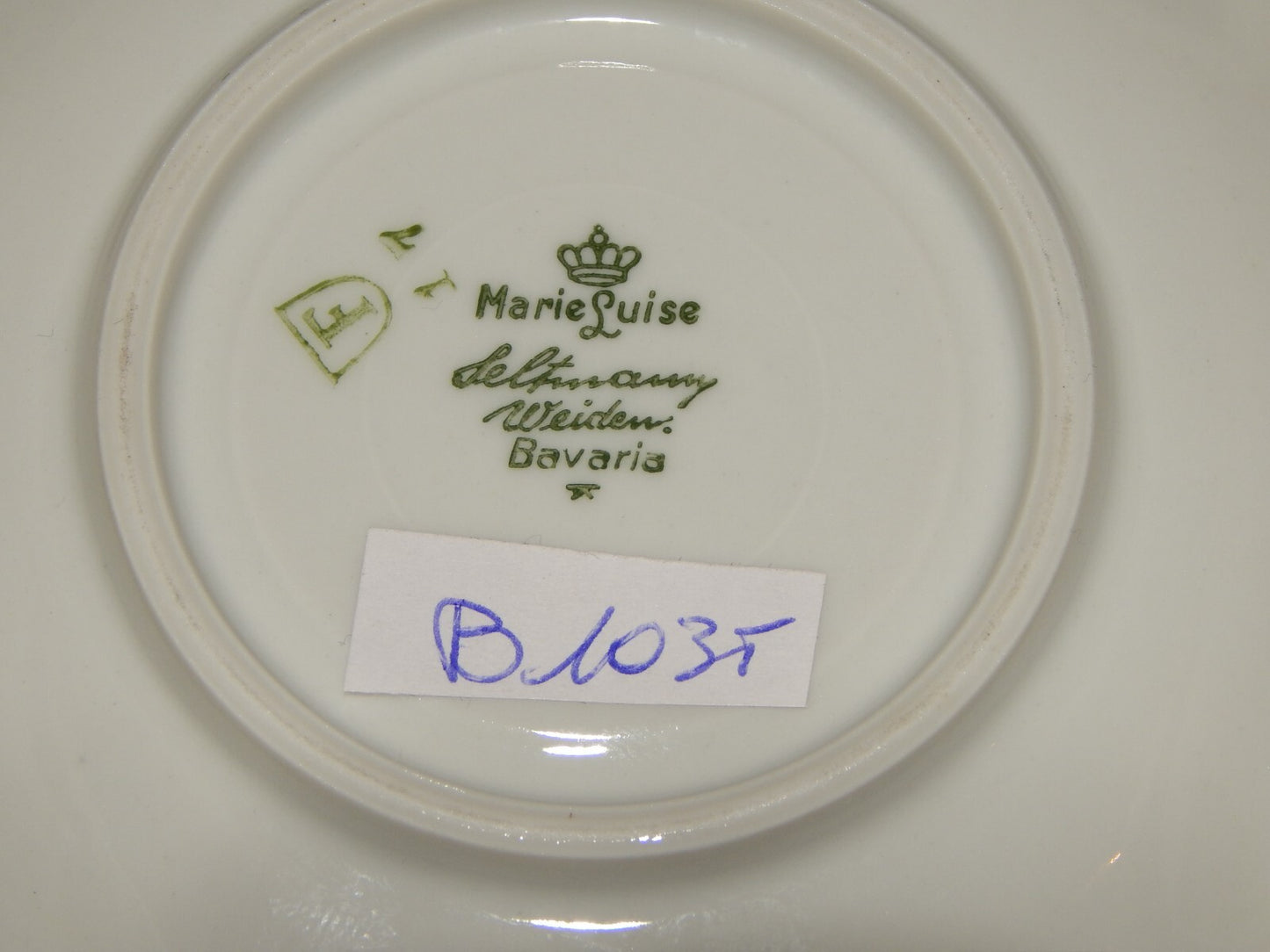 ANTICA TAZZINA CAFFÈ PORCELLANA BIANCA ORO MARIE LUISE BAVARIA SELTMANN WEIDEN