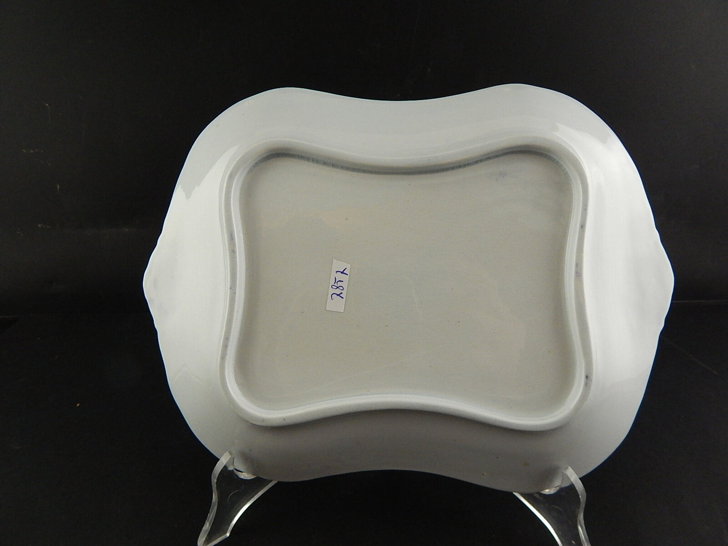 ANTICO VASSOIO CERAMICA SARREGUEMINES SENZA MARCHIO ART NOUVEAU MORE DI ROVO