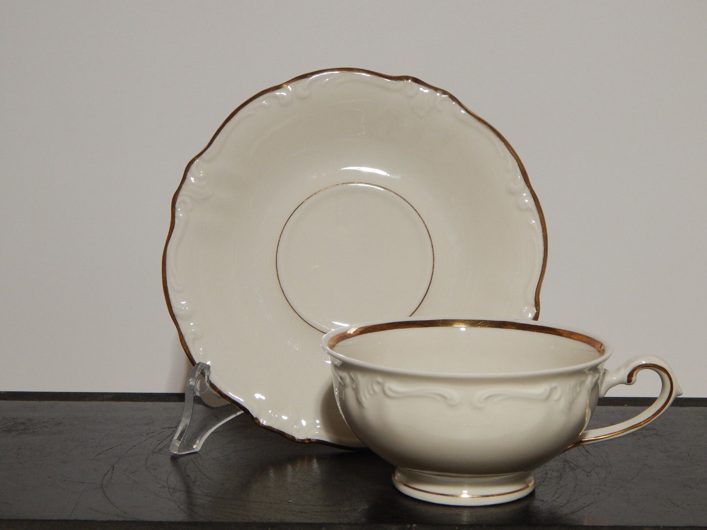 ANTICA TAZZA DA TE' PORCELLANA WINTERLING BAVARIA MODELLATA A ROCAILLE