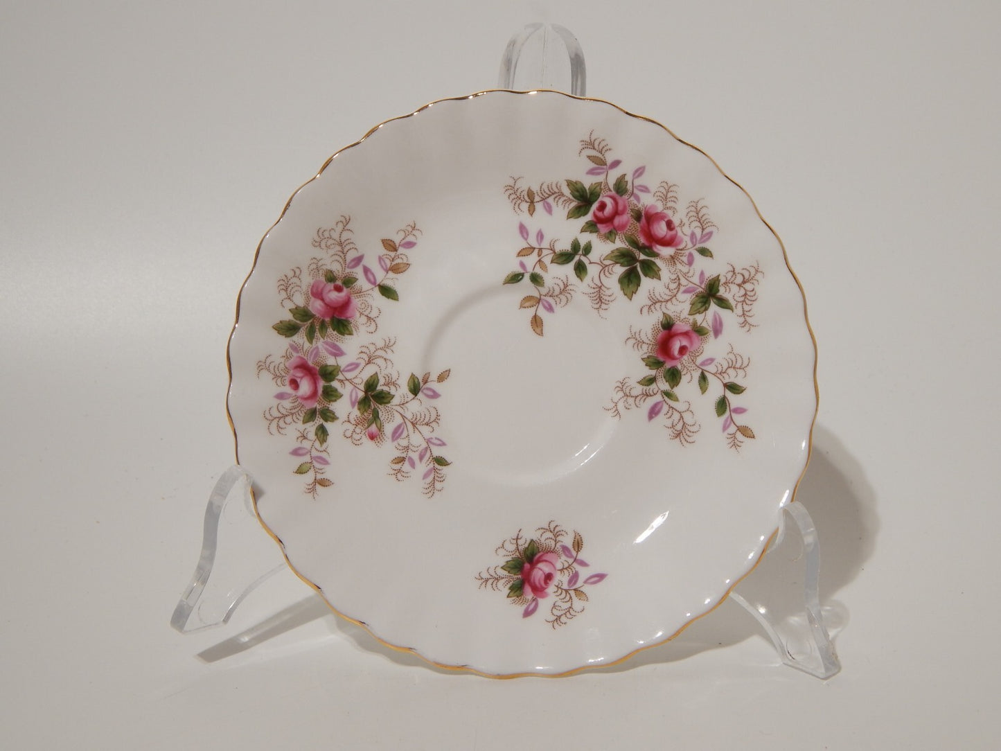PREZIOSA PORCELLANA ROYAL ALBERT VINTAGE TAZZA COLLEZIONE LAVENDER ROSE