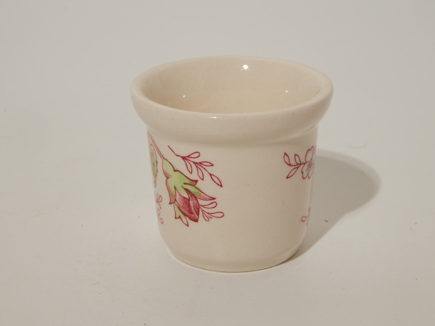 VINTAGE VASO PORTA UOVO SEMI PORCELLANA JOHNSON BROS COLLEZIONE CHINTZ ROSE