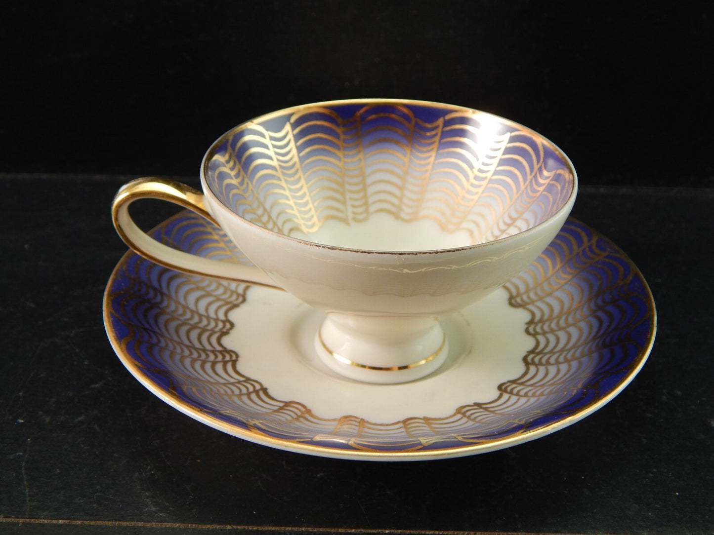 ANTICA ART DECO' TAZZINA CAFFE' PORCELLANA VOHENSTRAUSS BAVARIA JOHANN SELTMANN