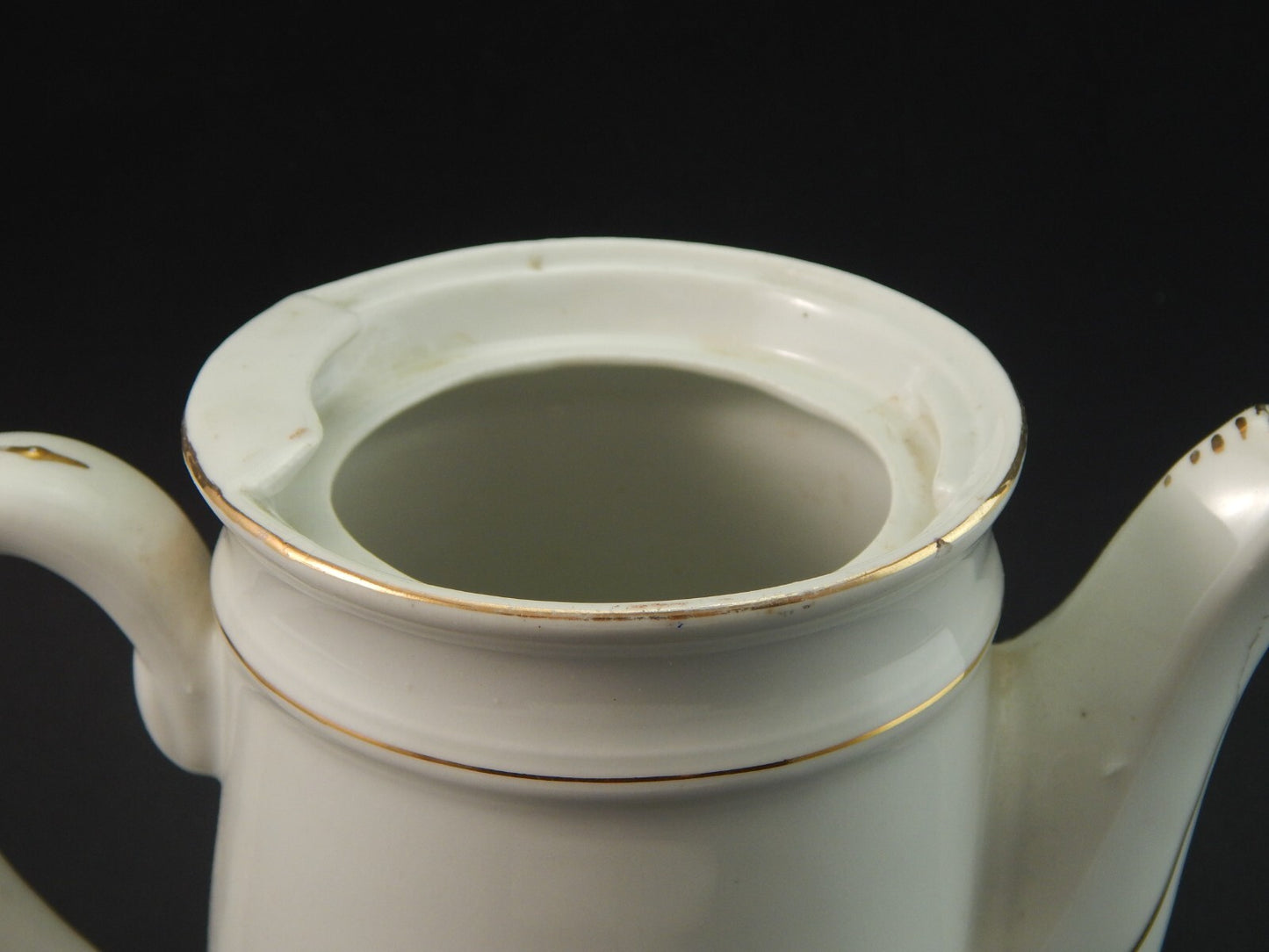 ANTICA GRANDE PREZIOSA TEIERA CAFFETTIERA VECCHIO PARIGI PORCELLANA FINE 1800