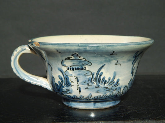 ANTICA TAZZA CERAMICA ALBISOLA ALBA DOCILIA FATTA DIPINTA A MANO PRIMO 900 #1744