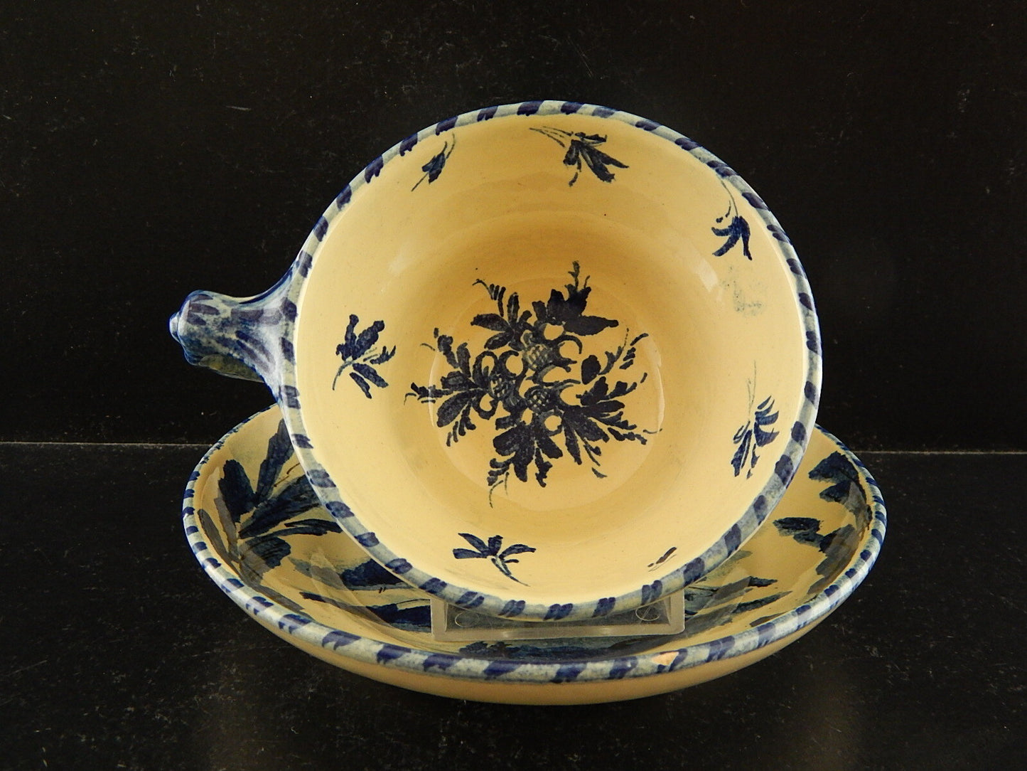 ANTICA TAZZA DA TE' CERAMICA ALBISOLA HANDMADE MADE ITALY DIPINTA A MANO #2