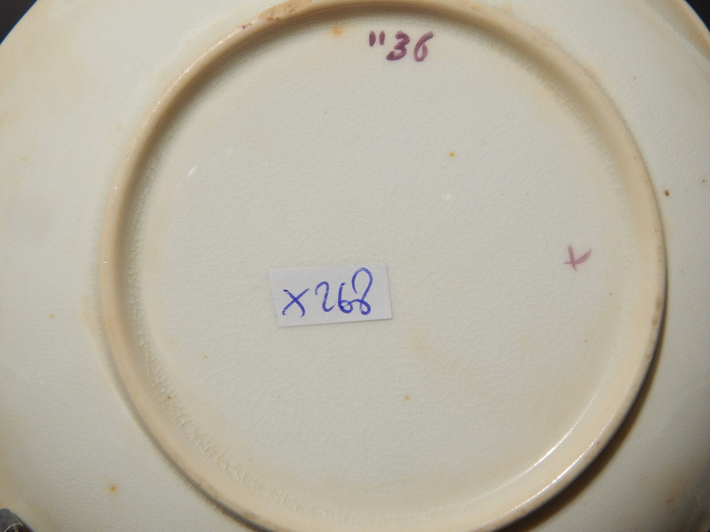 ANTICO GEORGIANO PIATTINO PORCELLANA LUSTRO ROSA STAFFORDSHIRE