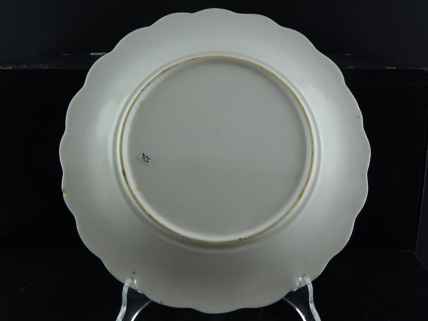 ANTICO PREZIOSO RARO PIATTO PORCELLANA EPOCA LUIGI FILIPPO VECCHIO PARIGI #524