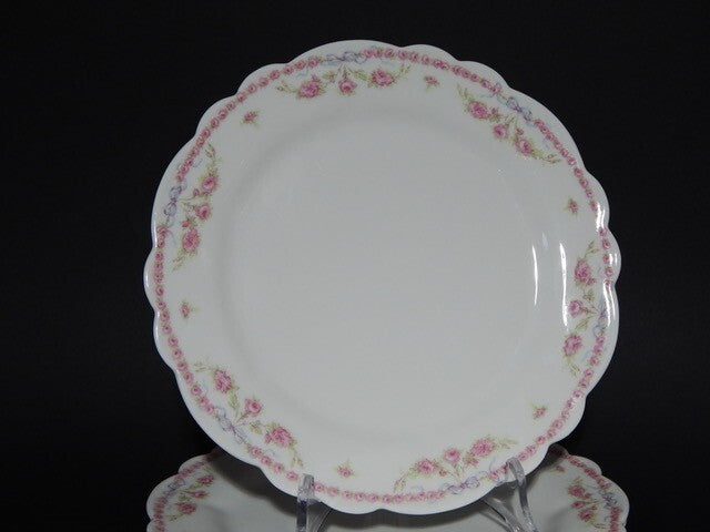 ANTICO SERVIZIO 12 PIATTI PORCELLANA LIBERTY GHIRLANDE LIMOGES MARTIN FRERES